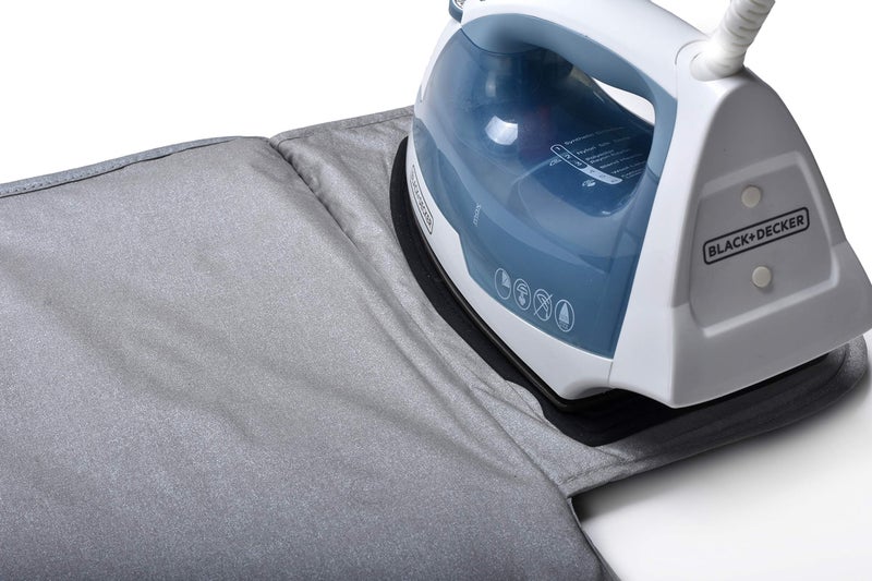Handy Laundry Portable Ironing Mat - Easily Change Any Flat Surface into an Ironing Board. Features Silicone Slip Resistant Iron Rest to Safely Place Your Hot Iron. Easy to Take Along When Traveling. - Image 4
