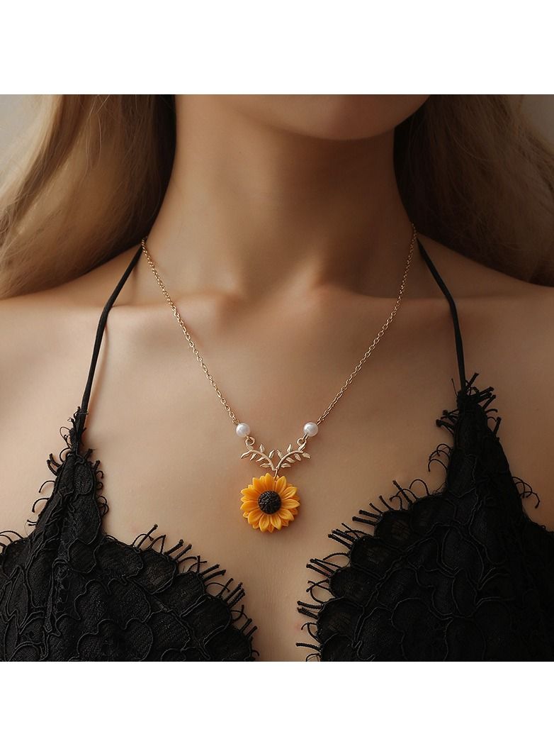 ساتينور قلادة من التيتانيوم الصلب واللؤلؤ - Image 3