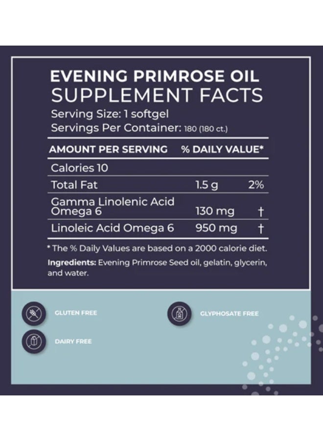 BodyBio Evening Primrose Oil 180softgels - BodyBio - Image 2