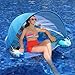 LAYCOL Adult Inflatable Pool Chair with Canopy Ergonomic Headrest Cup Holder Blue 475 x 375 x 275 - Image 3