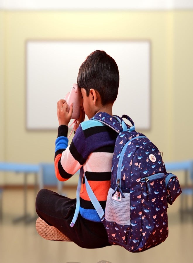 Ligo 10 Liter Printed Cool Blue School Bag Lightweight Casual Backpack for Kids school bag boy Children Boys & Girls - Image 3
