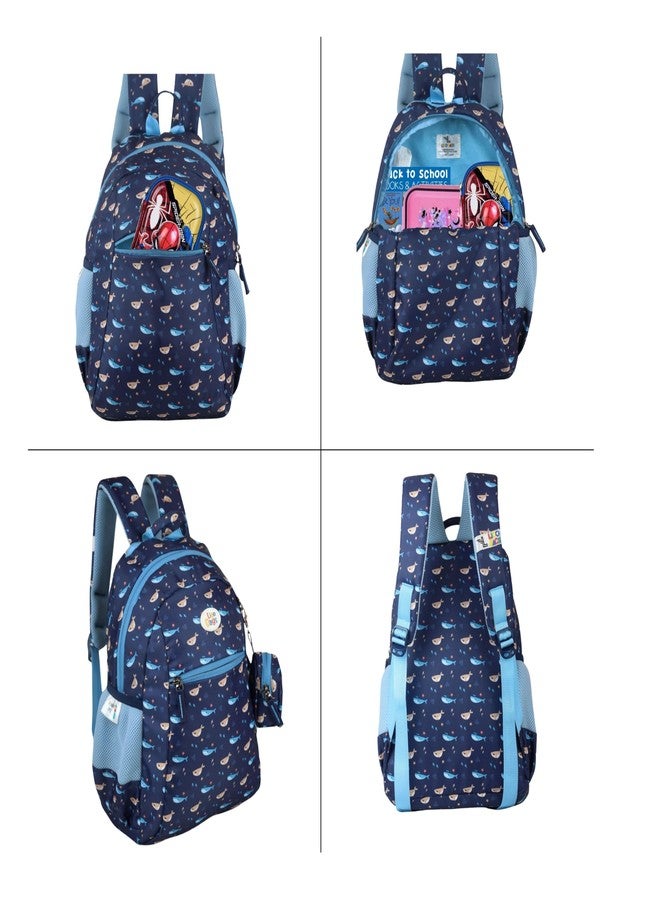 Ligo 10 Liter Printed Cool Blue School Bag Lightweight Casual Backpack for Kids school bag boy Children Boys & Girls - Image 2