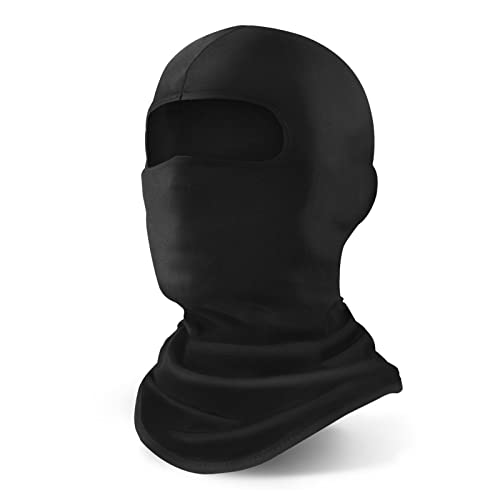 YESLIFE UPF 50+ Balaclava Ski Mask, Motorcycle UV Protector, Motorcycle Helmets Face Mask for Men and Women, Black - Image 1
