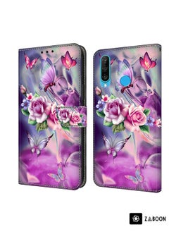 Protective Case For Huawei P30 Lite Crystal 3D Shockproof Protective Leather