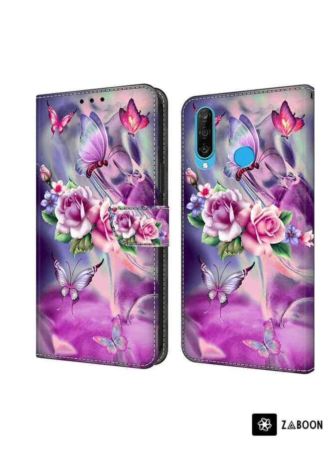 Zaboon - Protective Case For Huawei P30 Lite Crystal 3D Shockproof Protective Leather - Image 1