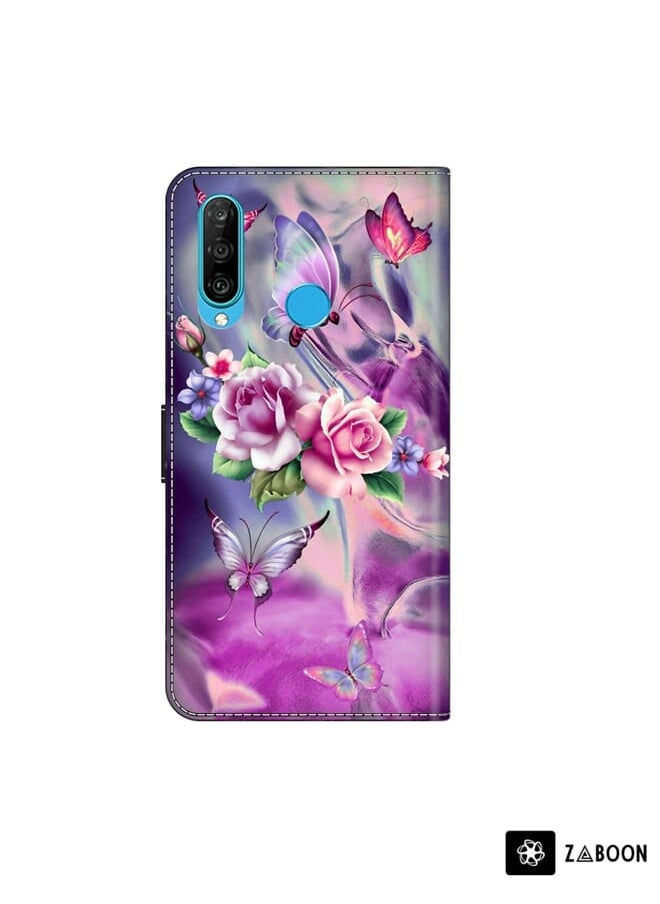 Zaboon - Protective Case For Huawei P30 Lite Crystal 3D Shockproof Protective Leather - Image 1