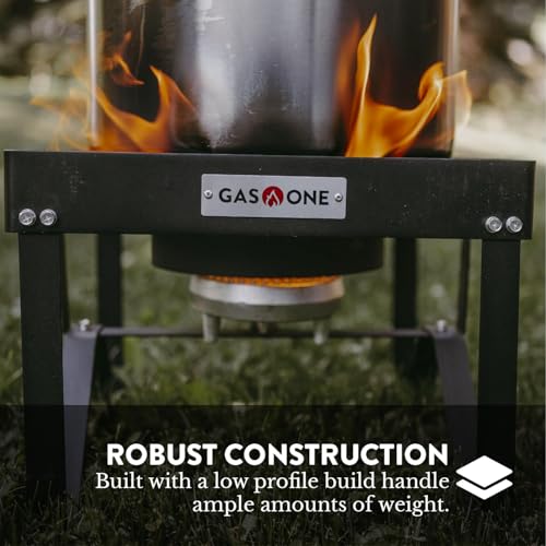 GasOne B-5200KA Outdoor Cooker with High Pressure Steel Braided Hose Propane Burner Camp Stove - Image 4