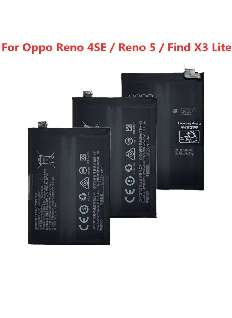 High Quality Original Replacement Battery for Oppo 4SE / Reno 5 / Find X3 Lite – Black Lithium-Ion Battery with Long-Lasting Power and Stable Performance | Compatible with Oppo A94 5G / Reno 5 / X3 Lite | Fast Charging Support | Safe and Easy to Install
