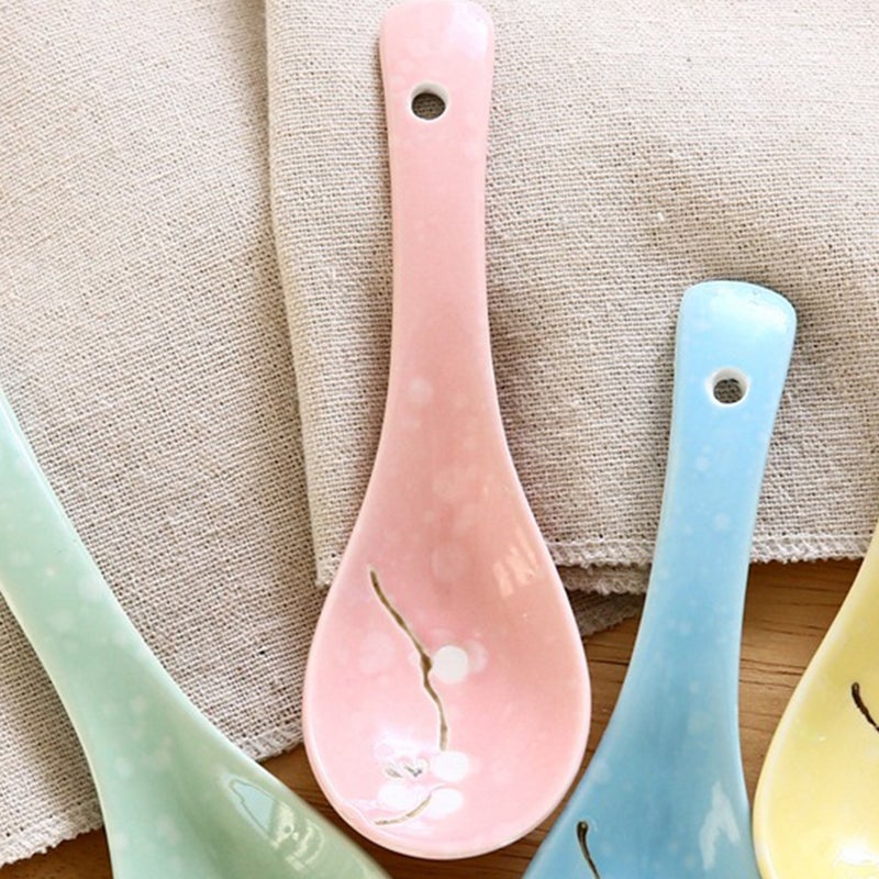 🍳 ملاعق حساء كورية متينة لتناول الطعام اليومي والحلويات بتصميم مدمج - Image 2