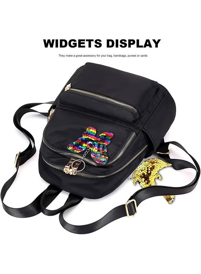 أخبار 20 قطعة من سلاسل المفاتيح المزينة بالترتر الملون للفتيات، وحقائب الحفلات، وحشوات الترتر الملون القابل للعكس، وهدايا حفلات أعياد الميلاد للأطفال، وإكسسوارات حقائب الظهر - Image 4