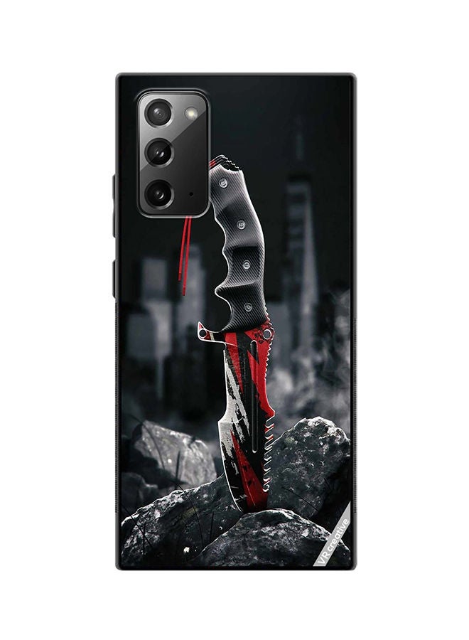 VR CREATIVE Protective Case Cover For Samsung Galaxy Note20 5G Huntsman Knife Design Multicolour - Image 1