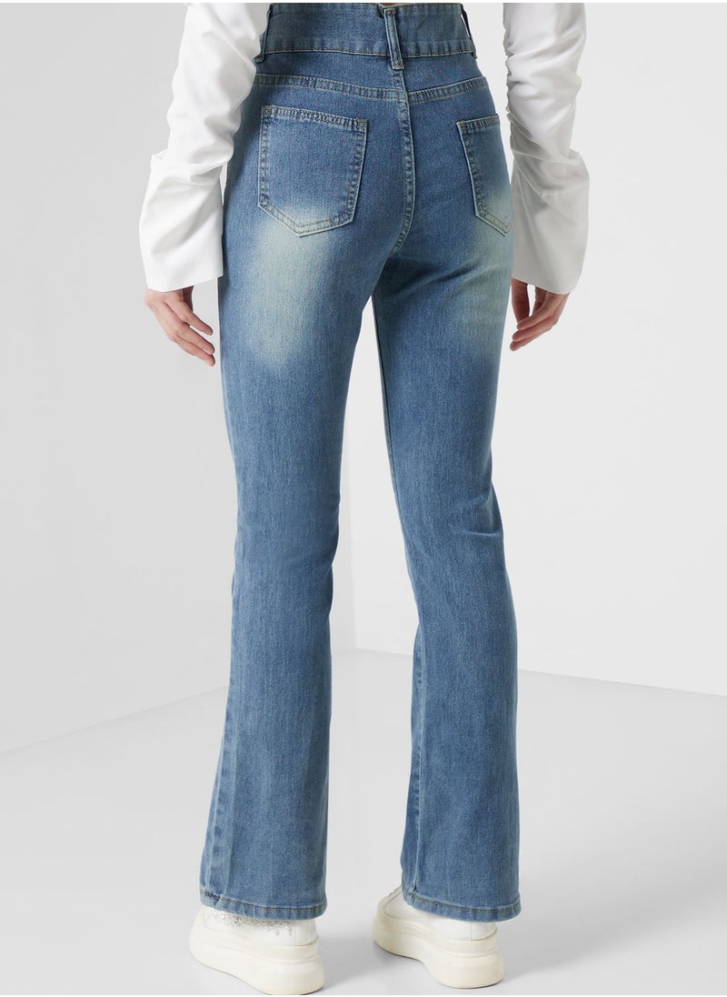 Ginger - Urban Minx High Waist Straight Leg Jeans - Image 1