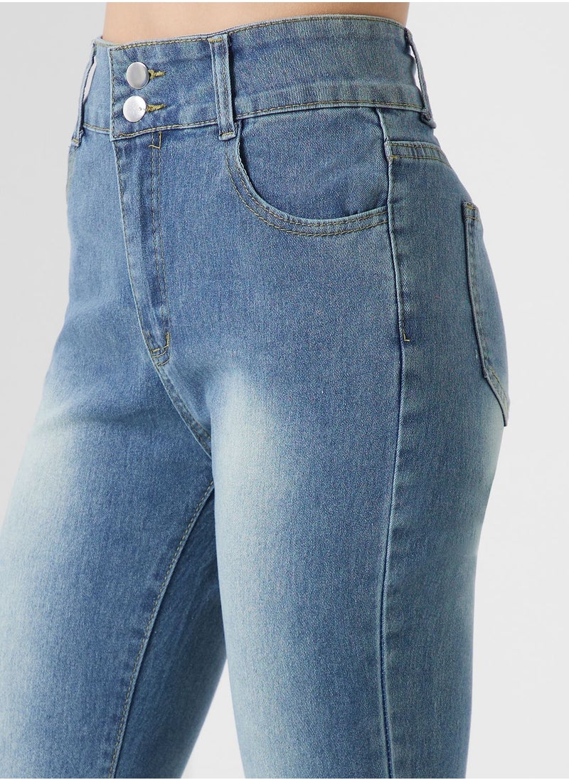 Ginger - Urban Minx High Waist Straight Leg Jeans - Image 1