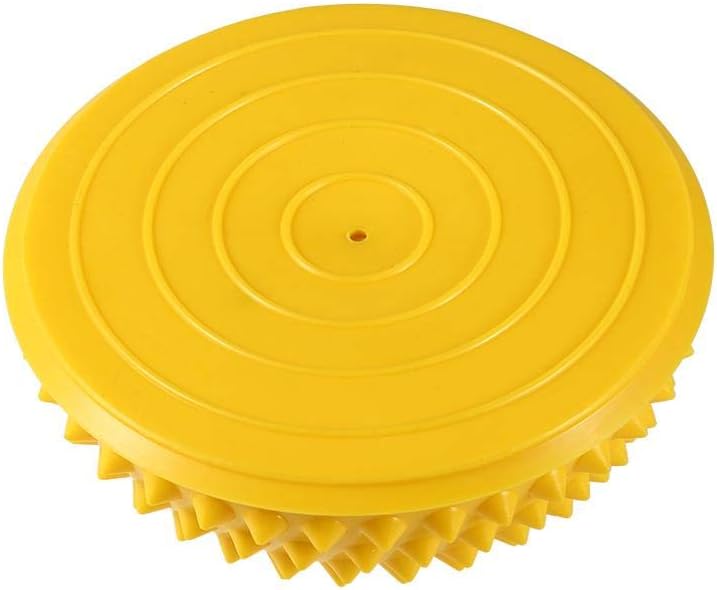 ANGGREK Half Round PVC Massage Ball Balance Dome Yoga Balls Fitness Exercise Gym Massager Body Rolling Pods Spiky Foot Wakers 5 Colors Yellow - Image 3