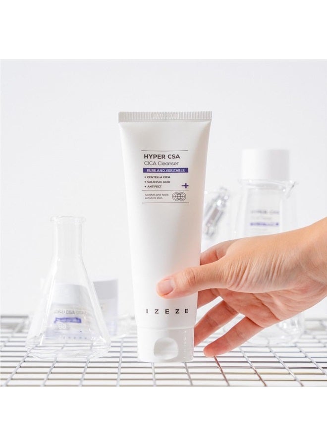 IZEZE Hyper CSA Cica Cleanser 150ml | Centella Cica, Facial Deep Rich Foam, Cleansing Foam for Sensitive and Acne-prone Skin, for All Skin Types - Image 5