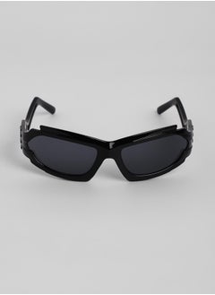 Haute Sauce The Aspen Wrap Sunglasses - Onyx Black  - Image 4