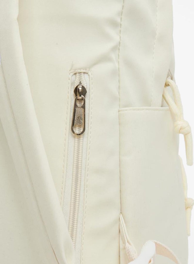 Styli Girls Beige Bow Accent Backpack 30x10x40cm - Image 3