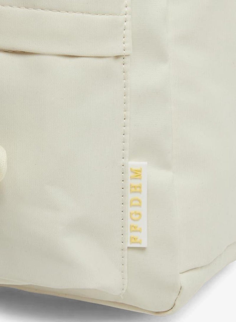 Styli Girls Beige Bow Accent Backpack 30x10x40cm - Image 4
