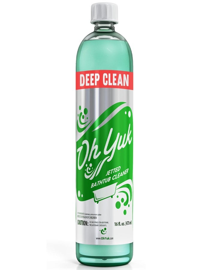 Oh Yuk Jetted Tub Cleaner for Jacuzzis, Bathtubs, Whirlpools, The Most Effective Jetted Tub Cleaner, Septic Safe, 4 Cleanings per Bottle - 16 Ounces - Image 1