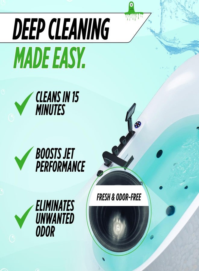 Oh Yuk Jetted Tub Cleaner for Jacuzzis, Bathtubs, Whirlpools, The Most Effective Jetted Tub Cleaner, Septic Safe, 4 Cleanings per Bottle - 16 Ounces - Image 2