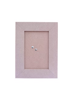 IVEI IVEI MDF Recycled Wood Plain Photo Frame Set of 2 DIY Activity DoitYourself Decoupage Brown 85 Inches  - Image 1