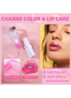 Charm Kiss Bossup Color Changing Lip Oil，Magic Color Changing Lip Oil V2，Warm Change Moisturizing Lip Gloss，Hydrating Lip Gloss Lip Balm Lip Care，Long Lasting Non-sticky Nourishing Repairing Primer Lip Tint…  - Image 5