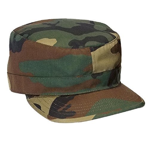 Rothco Adjustable Camo Fatigue Cap (US, Alpha, One Size, Woodland Camo) - Image 1