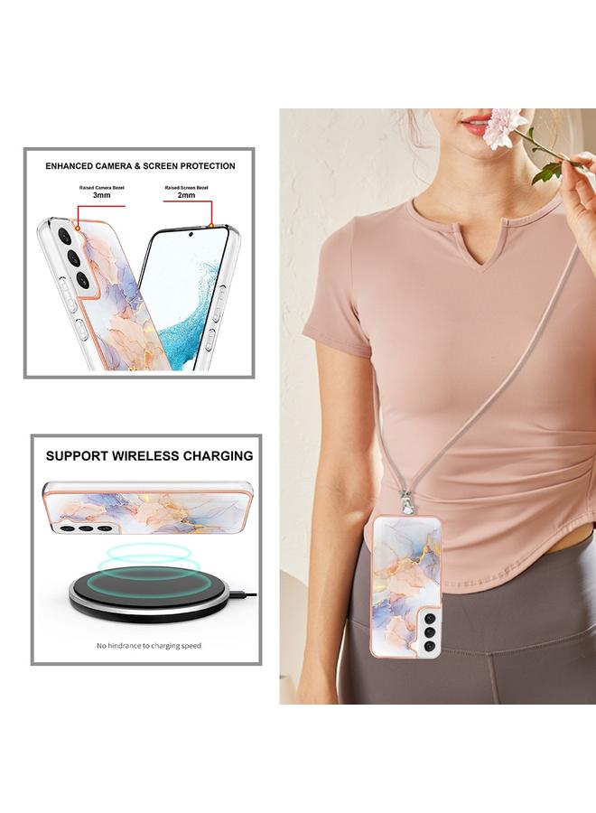 اس-توب جراب لهاتف Samsung Galaxy S23+ 5G مطلي بالكهرباء IMD TPU مع حبل - Image 4