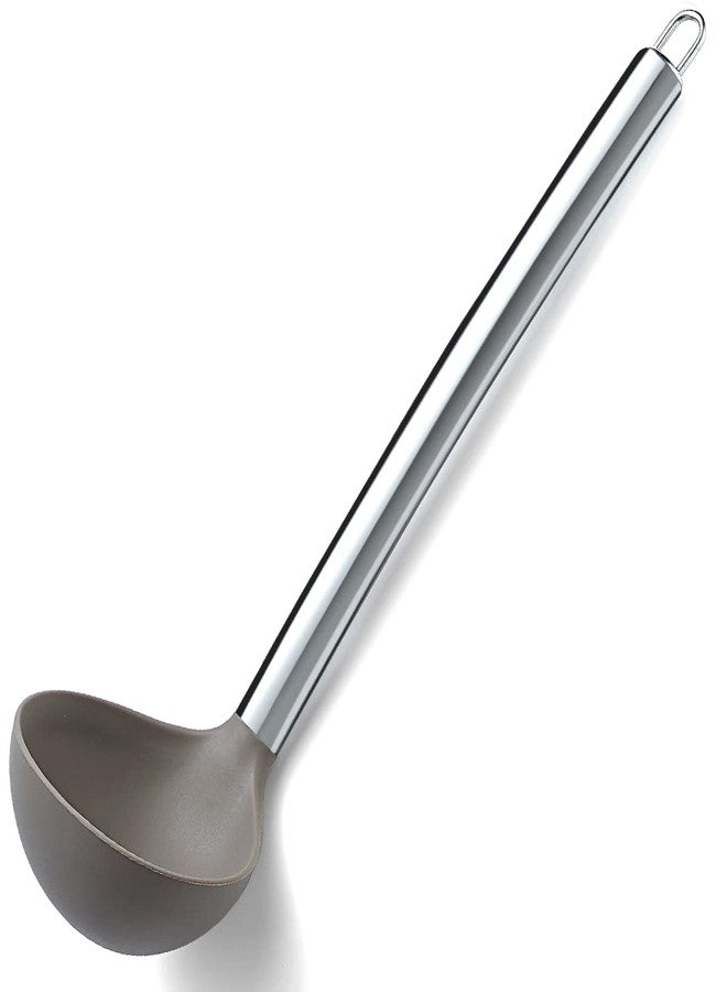 Berglander Ladle, Non-stick Silicone Kitchen Ladle, Soup Ladle, Cooking Ladle Soup Spoon For Cooking, Dishwasher Safe, Easy to Clean - Image 1