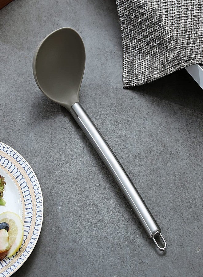 Berglander Ladle, Non-stick Silicone Kitchen Ladle, Soup Ladle, Cooking Ladle Soup Spoon For Cooking, Dishwasher Safe, Easy to Clean - Image 2
