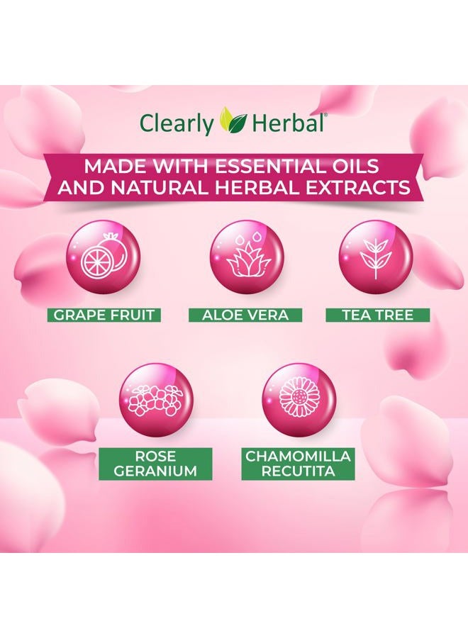 Clearly Herbal مناديل الأطفال اللطيفة بماء الورد (72 قطعة × 4 عبوات = 288 منديل) - Image 4