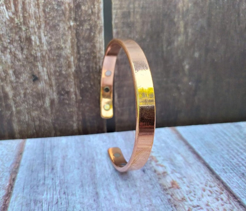 SHINDE EXPORTS Pure Copper Adjustable Kada Bracelet for Men & Women. - Image 2