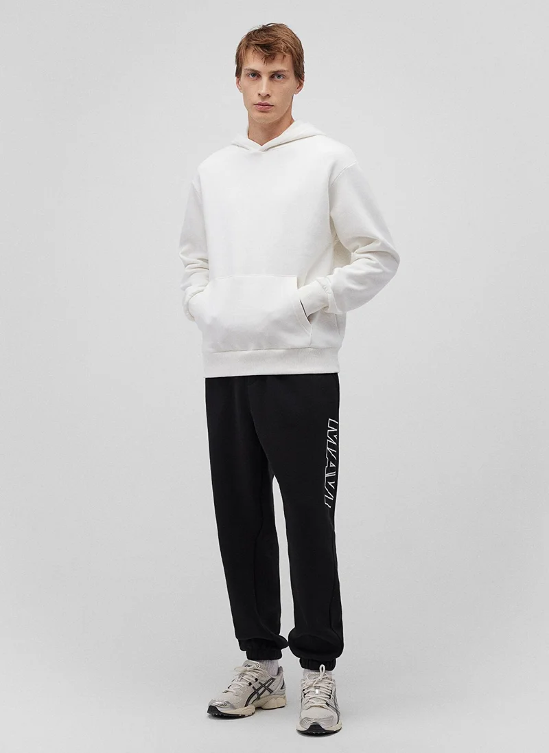 مافي Mavi Logo Printed Black Sweatpants