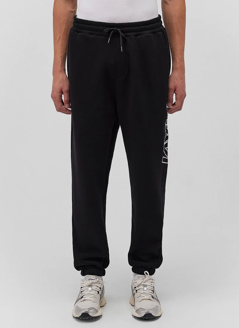 MAVI Mavi Logo Printed Black Sweatpants