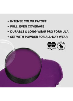 mehron Mehron Makeup Color Cups | Stage, Foundation, Face Paint, Body Paint, Halloween | Greasepaint .5 oz (14 g) Purple  - Image 2