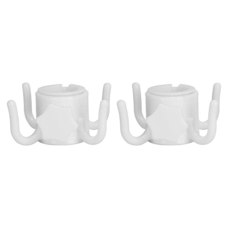 White Umbrella Hanger With 4 Prong Towel Hat Sunglasses Holder Universal Fit 1 0 1 3 Inch - Image 2