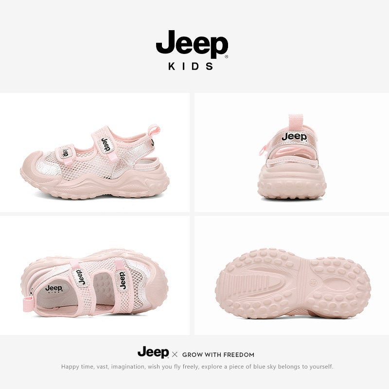 Jeep Kidsren'S Shoes Girls' Toe-Cap Sandals Summer Little Girls Wading And River Tracing Shoes Kidsren'S Beach Shoes - Image 4