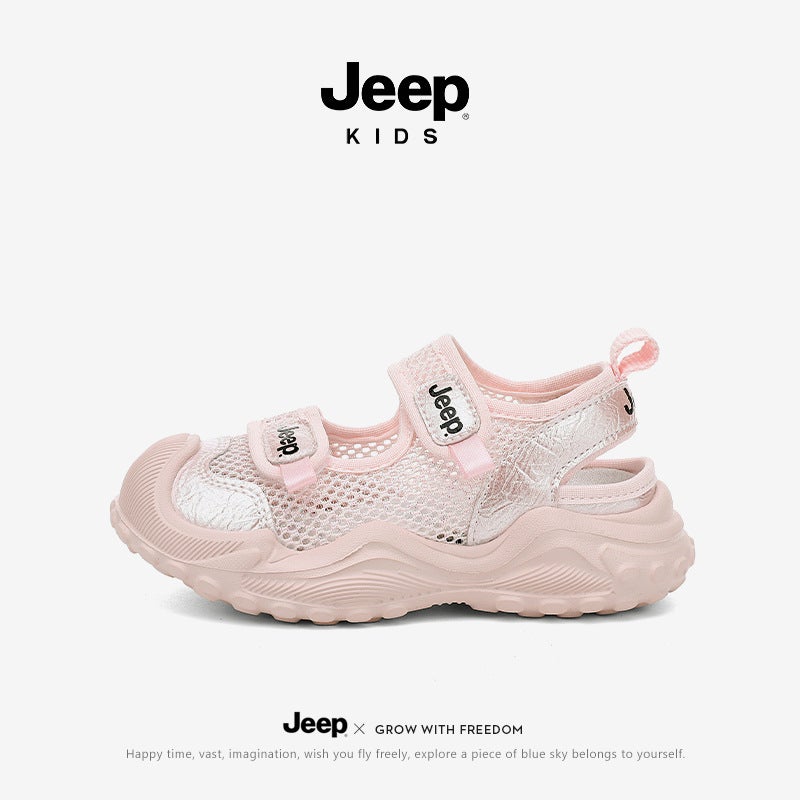 Jeep Kidsren'S Shoes Girls' Toe-Cap Sandals Summer Little Girls Wading And River Tracing Shoes Kidsren'S Beach Shoes - Image 2