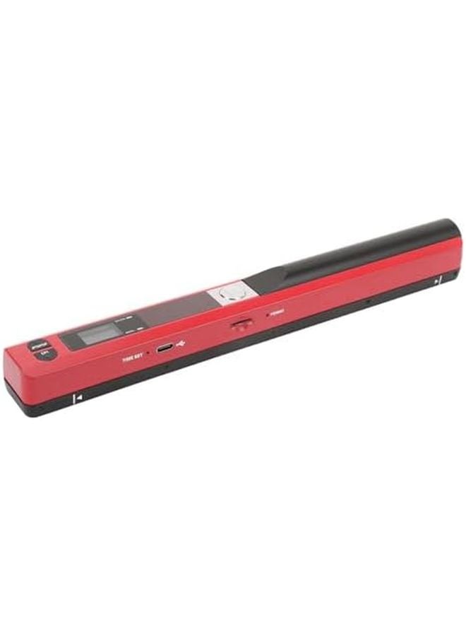 Aramox Red Portable Handheld Document Scanner 900 Dpi USB for Home Office A4 Size - Image 4