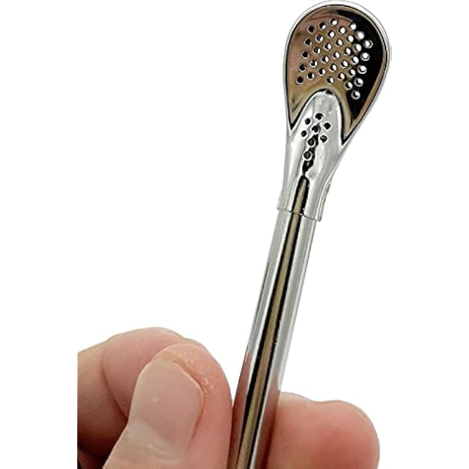 تيلاند حصيرة شرب متينة من الفولاذ المقاوم للصدأ مع فلتر غير قابل للإزالة لأوراق الشاي السائبة 125 سم - Image 5