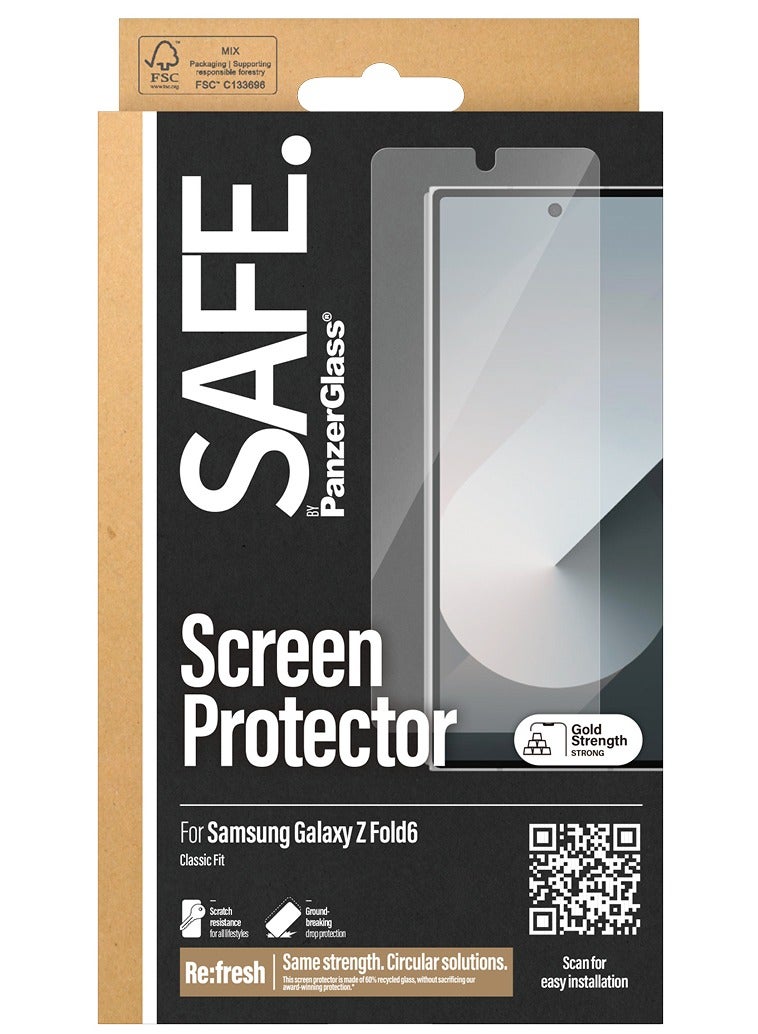 PanzerGlass آمن. من PanzerGlass® واقي شاشة سامسونج جالاكسي Z فولد 6 | كلاسيكي ملائم - Image 3