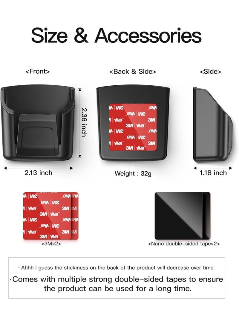 In-car key organizer, mounted on the dashboard for clear visibility and easy access, reducing the risk of forgetting keys or leaving the vehicle running when departing - Image 3