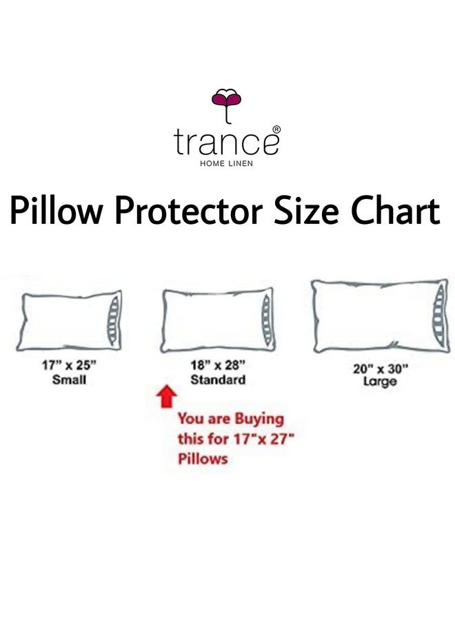 Trance Ultra Soft Terry Waterproof Pillow Protector Cover with Zippered Closure | Dust Mite - Bed Bug Protection | Oil and Water Spill Protection Covers (Standard: 18 x 28 inch - Brown) - Pack of 2 - Image 4