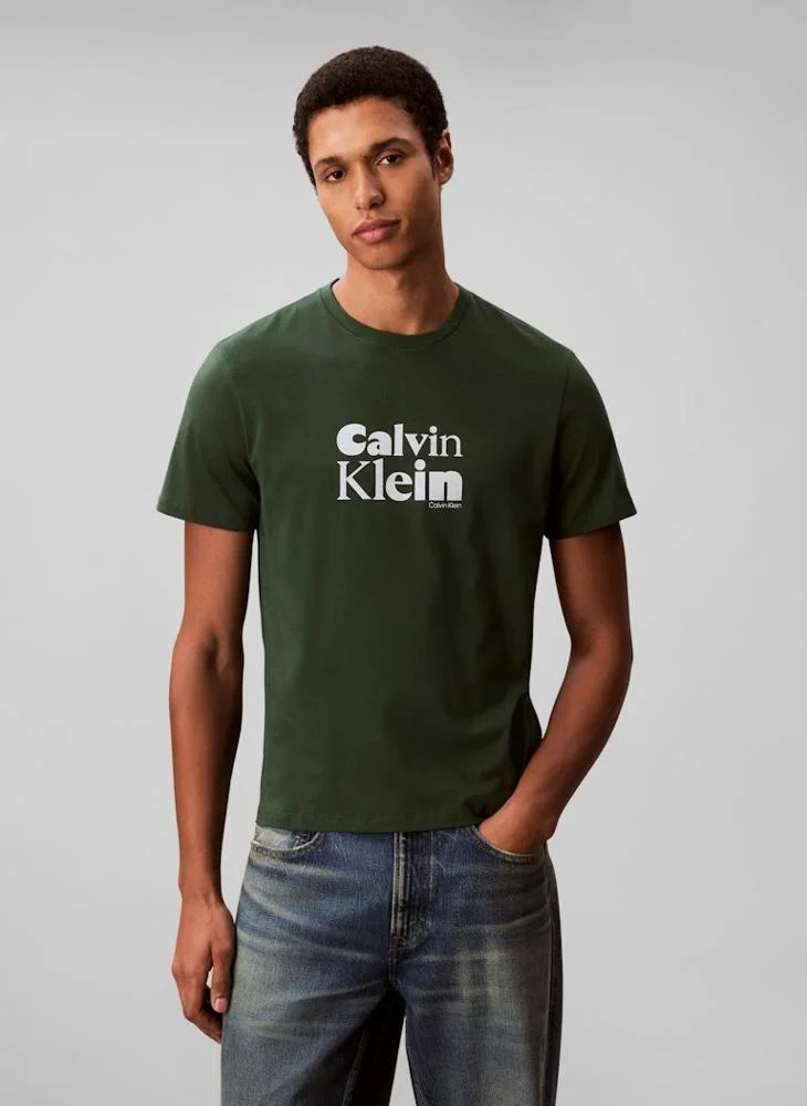 CALVIN KLEIN Logo Graphic Short Sleeve T-Shirt