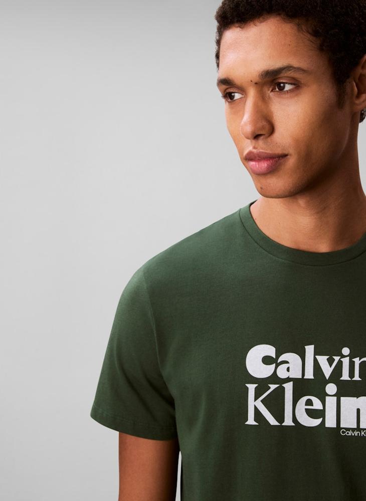 CALVIN KLEIN Logo Graphic Short Sleeve T-Shirt - Image 4