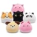 KOPHINYE 6PCS Mini Plushies Keychain 3inch Small Black Cat Axolotl Panda Corgi Dog Cute Animal Keychains for Kids Girls and Boys Birthday Gift Party Back to School Favor Packs - Image 2