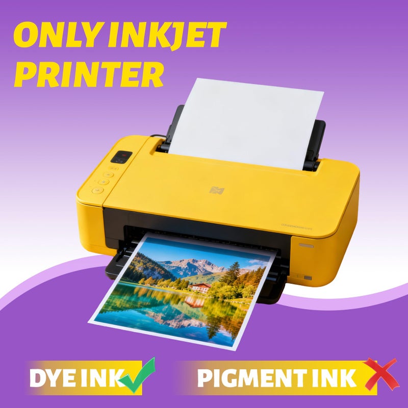 Uinkit Glossy 8.5x11 100 Sheets Inkjet Photo Paper 48lb 180Gsm Professional Photographic Paper Letter Size 8.5Mil Instant Dry Suitable for All Ink Printers - Image 3