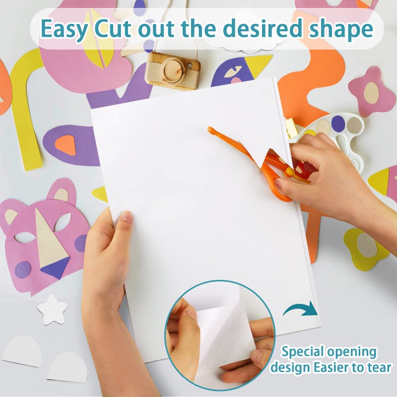 Dynta Double Sided Adhesive Sheets for Arts Craft Scrapbooking Photo Albums Home Decorative 25Pcs, 8.3 x 11.7 Inch - Image 3