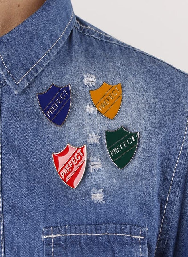 Ximimark 4 PCS 4 Colors Personality Prefect Letter Cartoon Enamel Metal Pin Jewelry Fashion Badge Brooch Women Men Set Pins Gift - Image 2