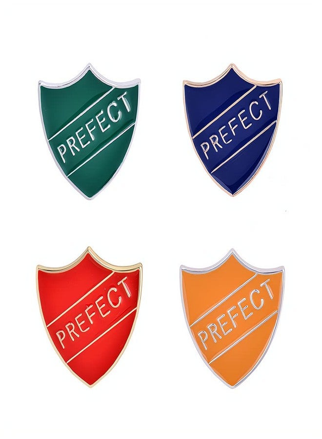 Ximimark 4 PCS 4 Colors Personality Prefect Letter Cartoon Enamel Metal Pin Jewelry Fashion Badge Brooch Women Men Set Pins Gift - Image 1